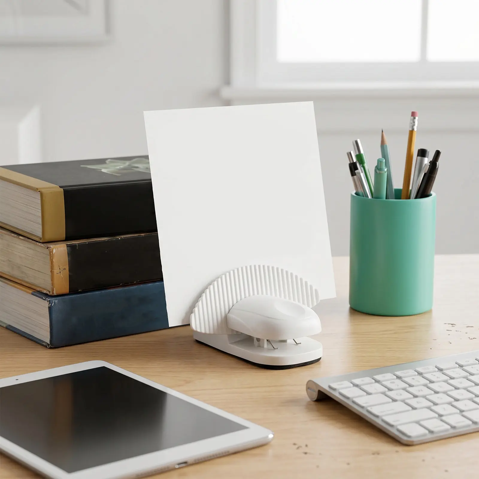 Desktop Document Holder Paper Stand For Desk Modern Compact Clamp Non Office Home School Computer Organization