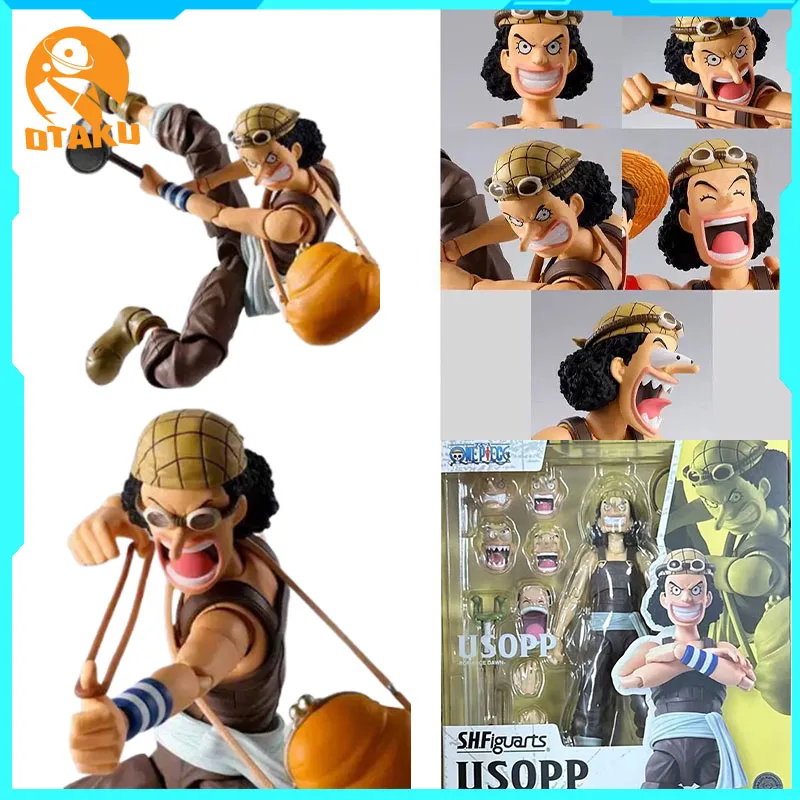 

Подлинная цельная фигурка S.H.Figuarts Shf Usopp Romance Dawn, оригинальная фигурка, модель из ПВХ, коллекция настольных игрушек в подарок