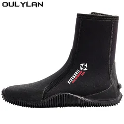 Oulylan Zipper For Surf Scuba 1 para Premium Neoprene Diving Boot 5m Water Shoes Wetsuit Booties z antypoślizgową gumową podeszwą