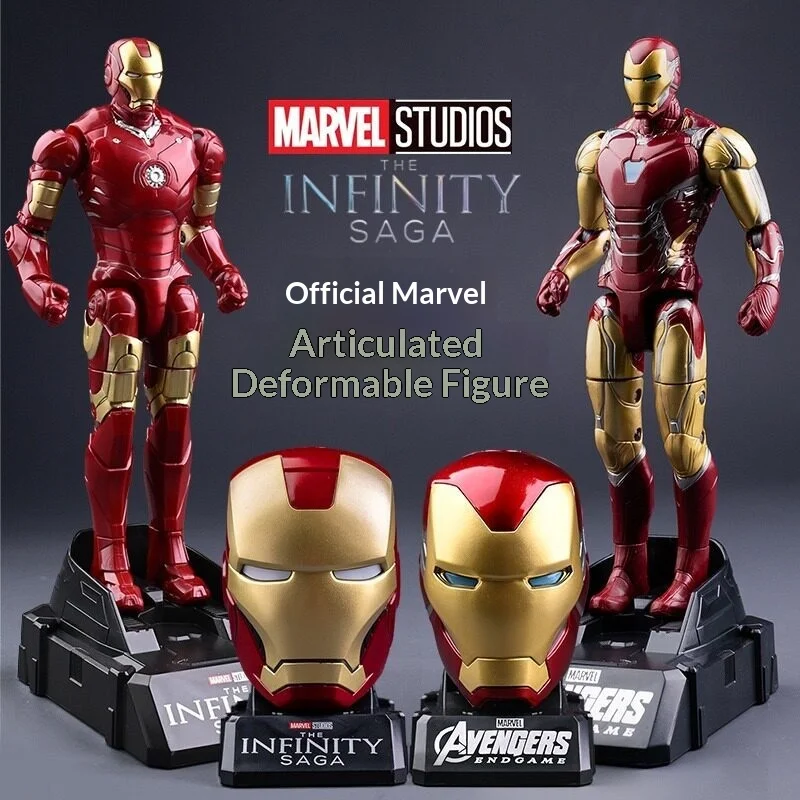 

Bandai Marvel Deformable Action Figure Authentic Licensed Iron Man Spide Man Avengers Infinity Saga Posable Collectible Display