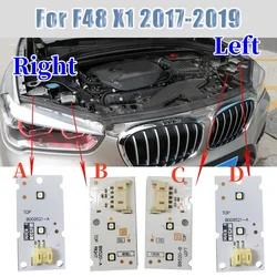 White 63117428792 Angel Eye DRL Board For 2017 2018 2019 BMW X1 F48 LED Headlight DRL Daytime Running Light Module 63117428791