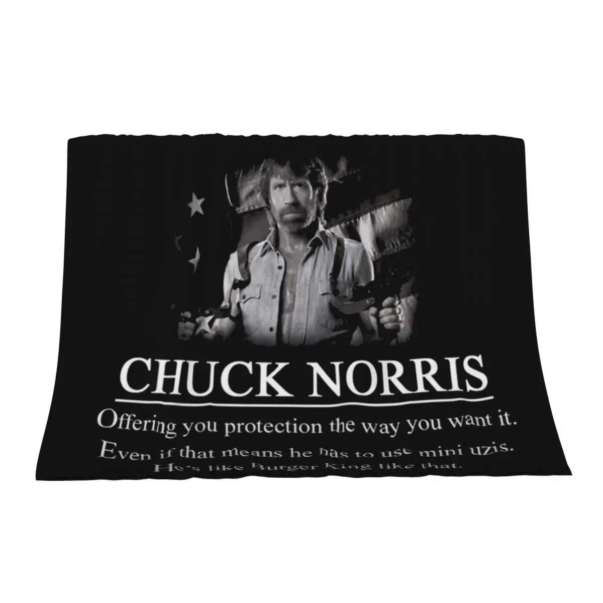 

Chuck Norris Protection Throw Blanket Flannels Bed linens Blankets For Sofas Blankets