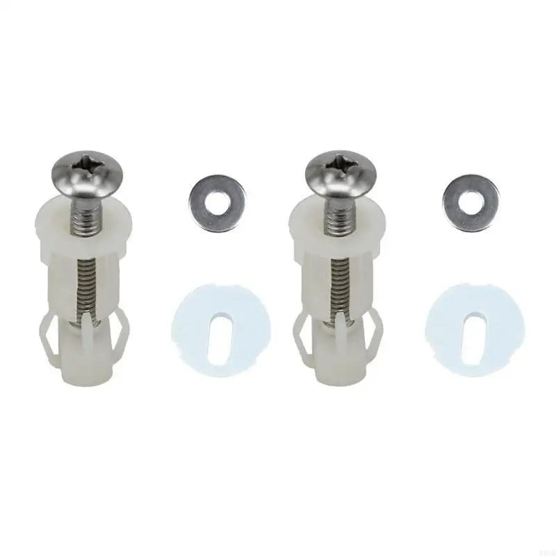 Durable Toilet Hinges Screws Easy Install Top Fixing Toilet Hinges Screw 2PCS B95B