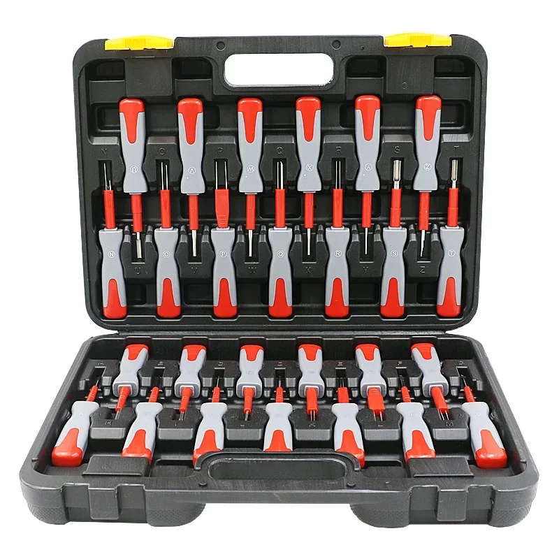 2025 26 Pieces Terminal Disassembly Needle Extractor Wire Harness Plug Unlocking Tool Circuit Pull Out Key Circuit Dis