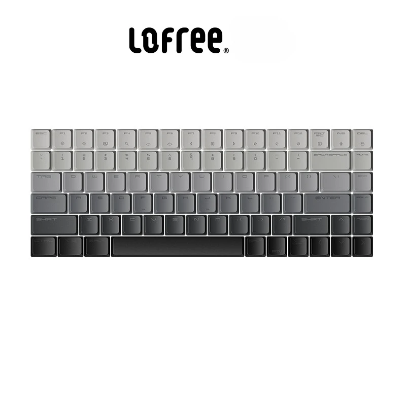 Lofree Themed Key Caps EDGE Low-Profile Mechanical Keyboard 84-Key PBT Dye-Sublimated Oil-Resistant for Office Gaming