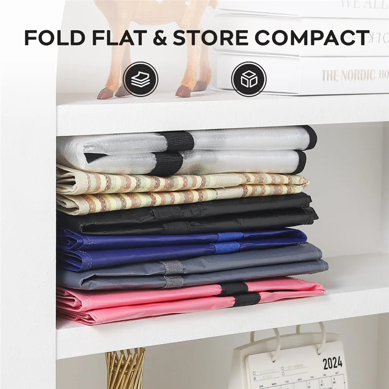 

NEW-Heavy Duty Moving Bags Extra Large 4 Pack For Storage Tote With Wrap Around Handles For Space Saving