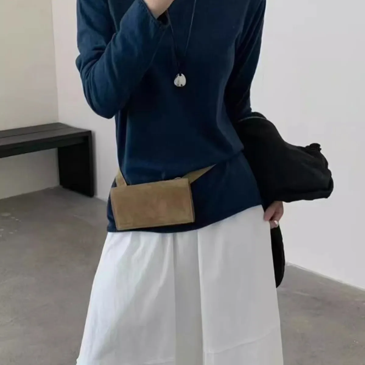 

Fashion Faux Suede Waist Bags for Women Alligator Pattern Waist Packs PU Leather Designer Women's Bag NEW Cover Belt Pack Bag