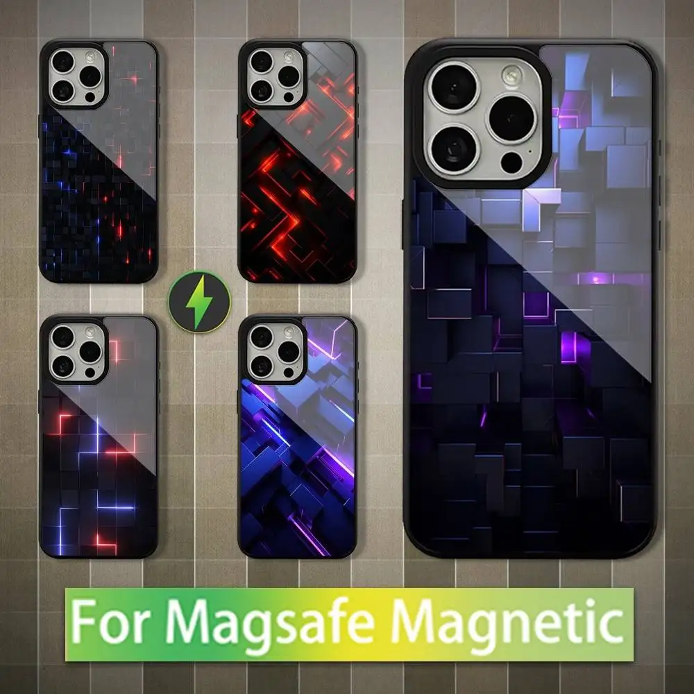 

Cool Art Dream Blocks Phone Case For iPhone 16,15,14,13,12,11,Pro,Max,Plus,Mini,Magsafe,Magnetic Wireless Charging Case