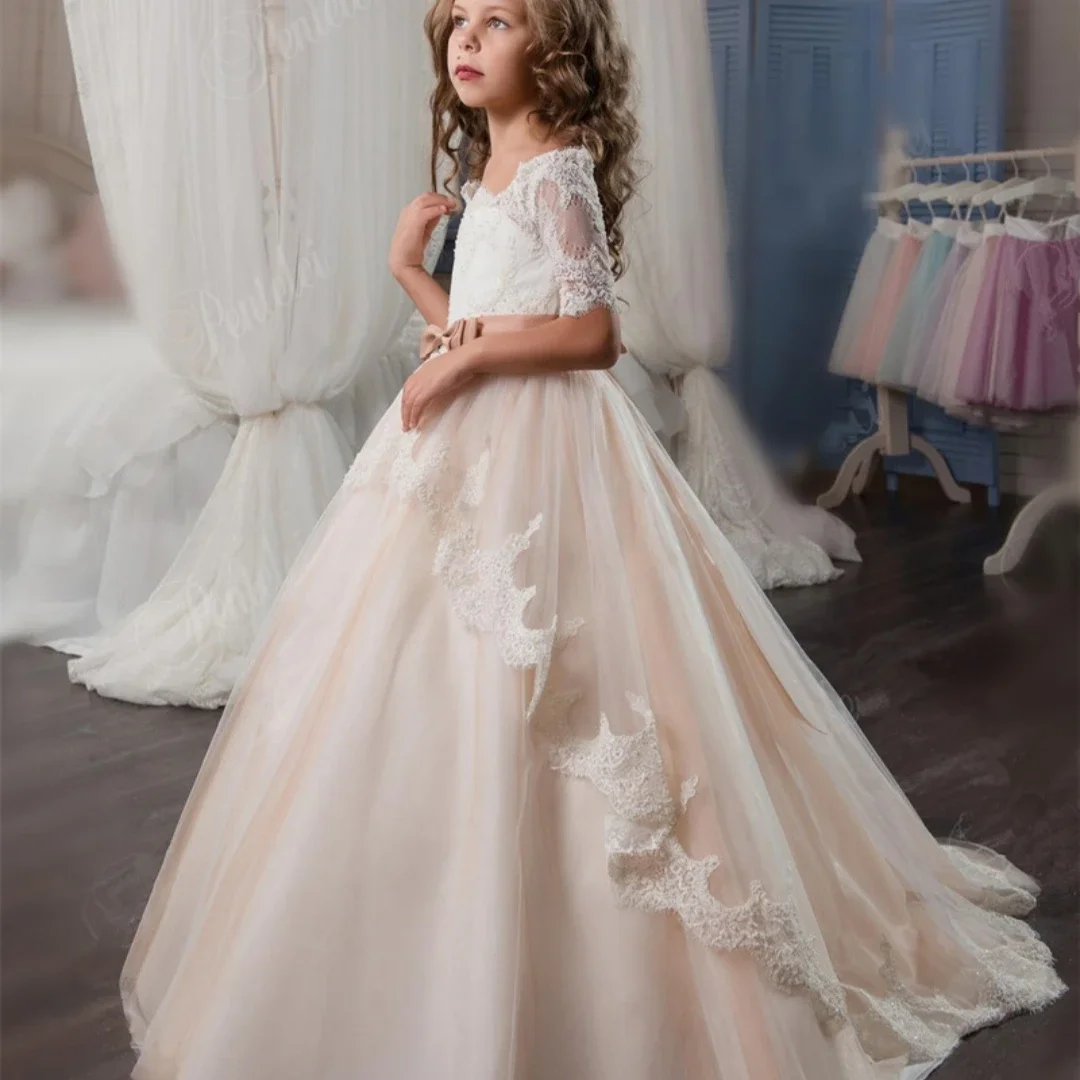 

Flower Girl Dresses Puffy Princess Dress Girl Dresses Wedding Party Dress Girls Cute Baby Girl First Cummunion