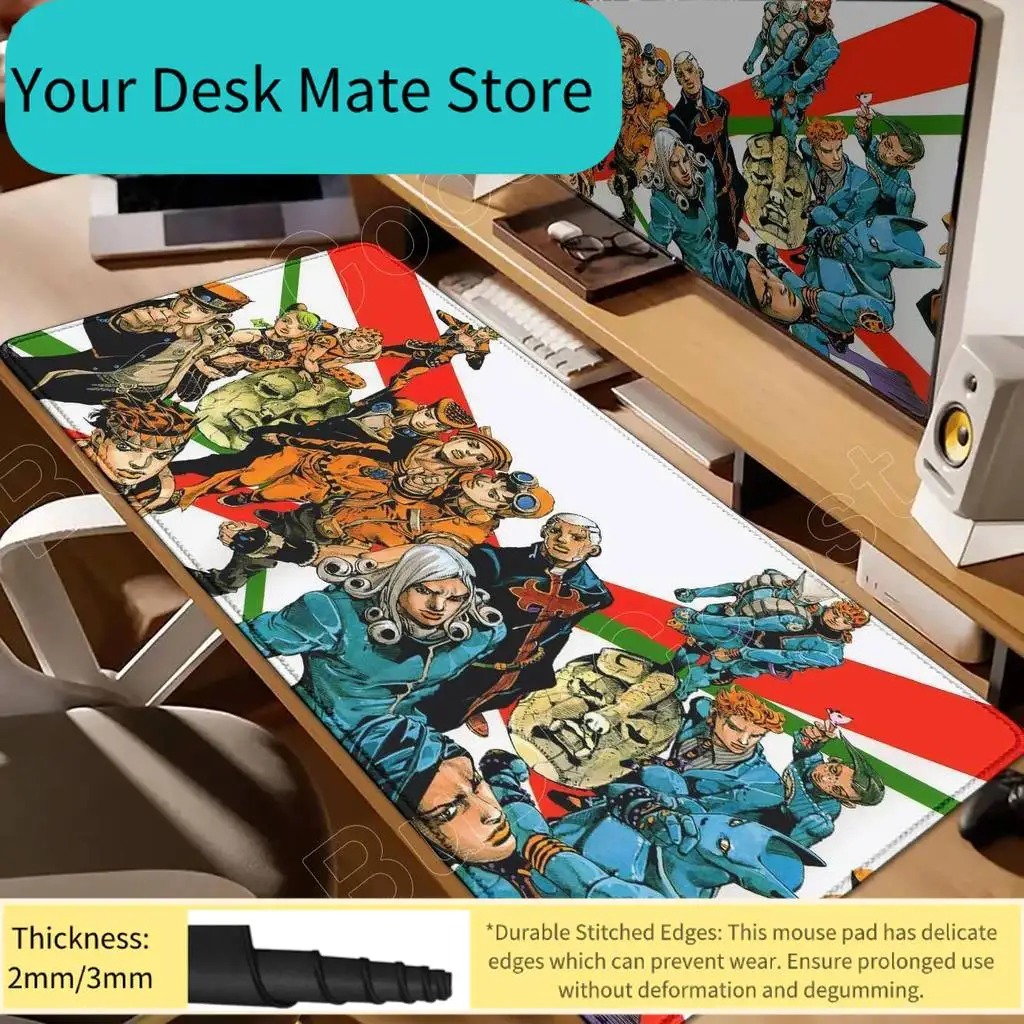 

Новый коврик для мыши с HD-печатью «Jojo's Bizarre Adventure», коврик для клавиатуры геймера, нескользящий коврик для мыши, аксессуары для аниме-игр, коврик для мыши, настольный коврик