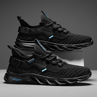 Sneakers Man Mesh Breathale Flat Comfortable Outdoor Casual Training Shoes Summer Fashion Black Sports Shoes for Men