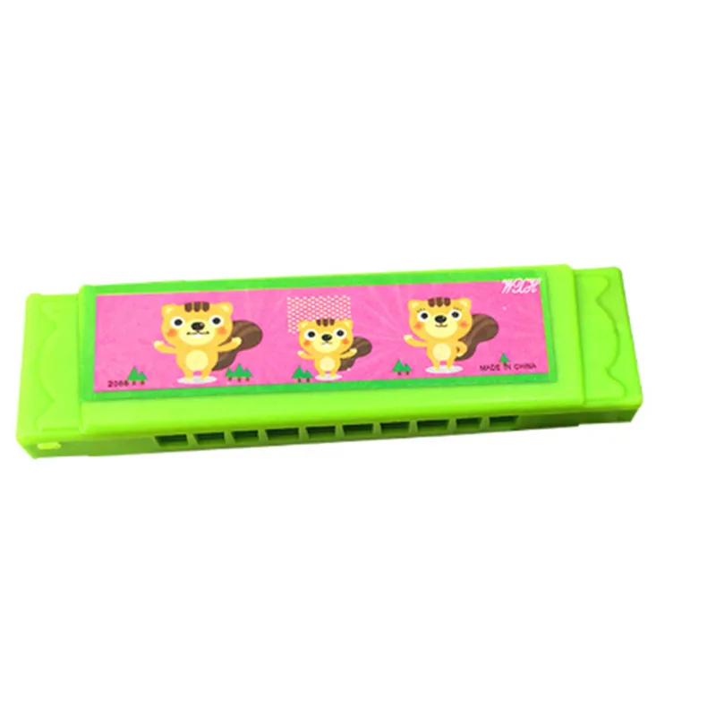1 قطعة 9.7*2.5 سنتيمتر خفيفة الوزن المحمولة لون عشوائي لطيف الكرتون البلاستيك هارمونيكا الاطفال متعة الموسيقية في وقت مبكر التعليمية هدية #6