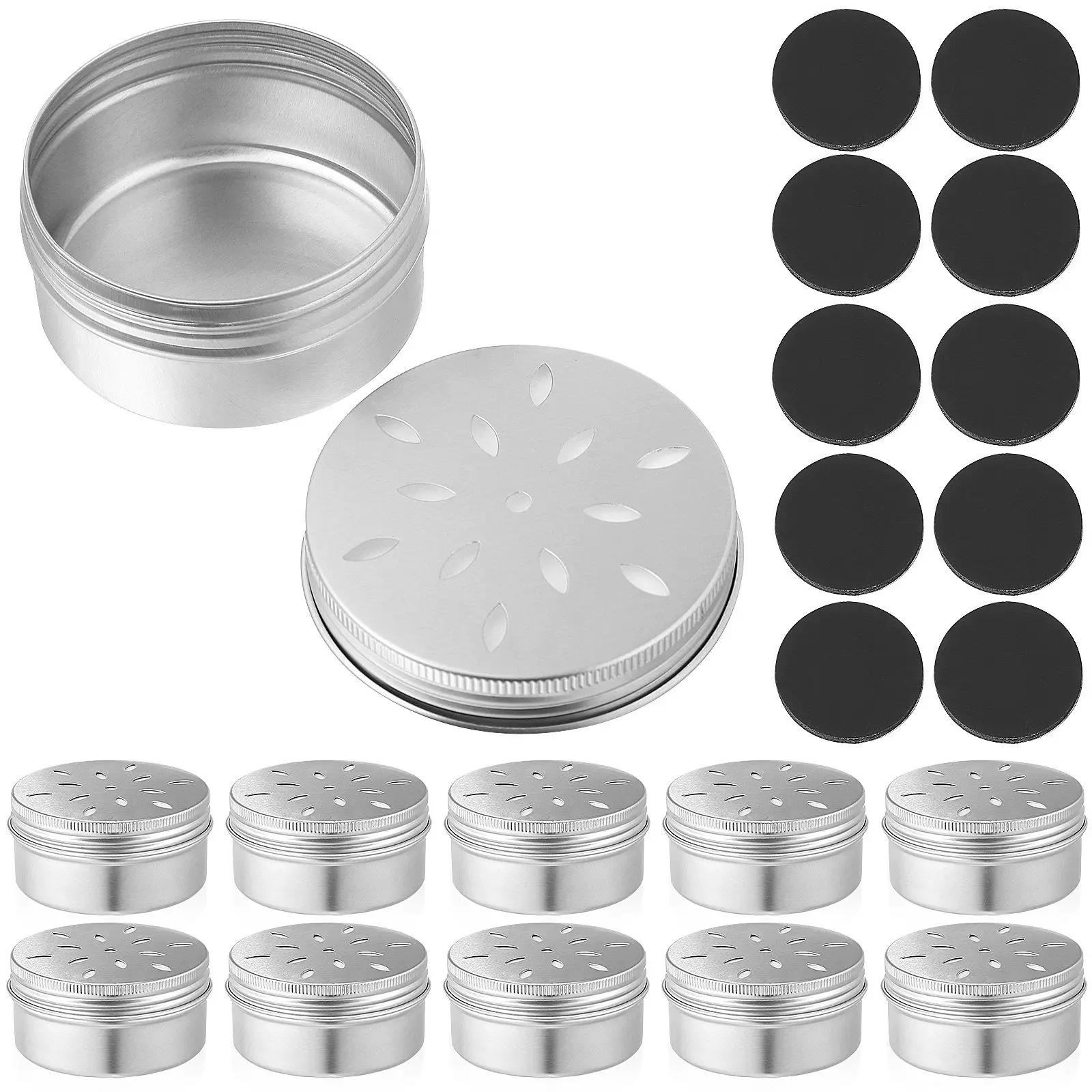 

10 Scent Training Boxes 25*2mm Soft Magnetic Dots Compact Lightweight Dog Agility Tools Odor Case Portable Pet Supplies