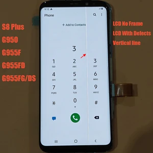 Super Amoled S8 + LCD für Samsung Galaxy S8 Plus G950 G955F G955FD Touchscreen 12 Hauptverkaufsbildschirm S8 G955FD - №11
