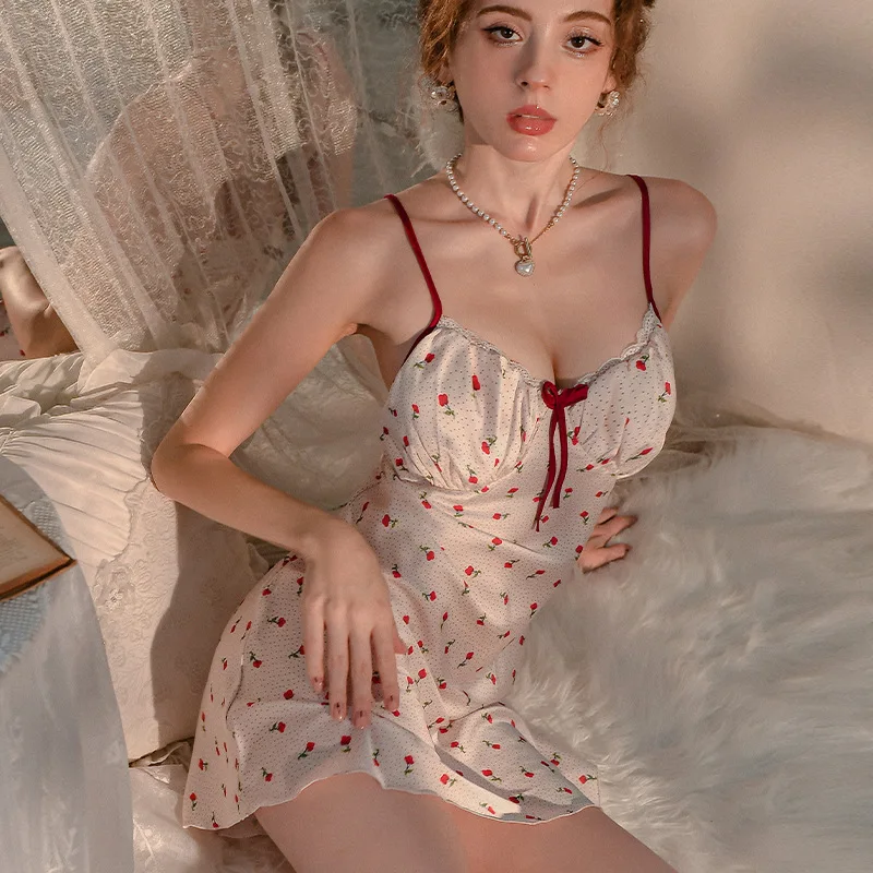 النمط الفرنسي الرغبة النقية فستان النوم بيبي دول مثير مع الدانتيل الشفاف الحلو لطيف فستان المنزل الأبرياء إغراء ملابس النوم ملابس خاصة #5