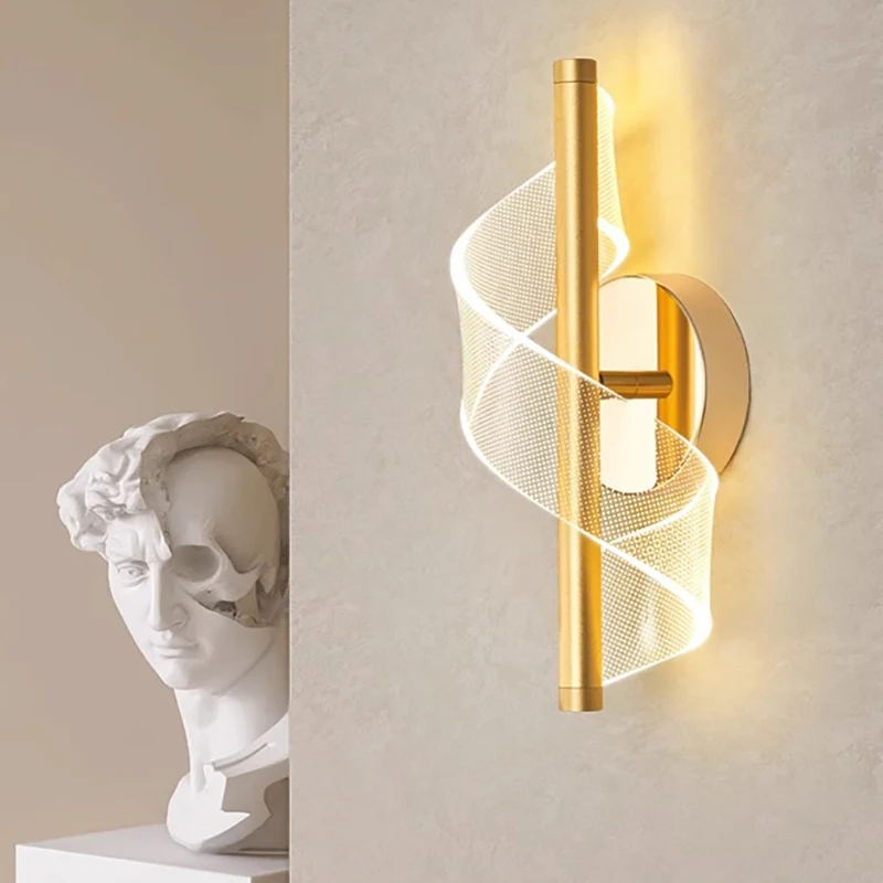 

Nordic Modern Wall Sconce Lamp Luxurious Modern Indoor Led Home Decoration Wall Lamp for Living Room Bedroom Corridor Stairs