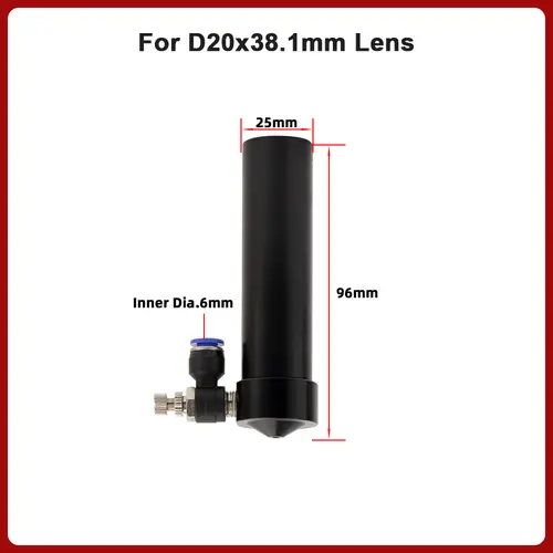 CO2 Laser Head Lens Tube Nozzle Outer Diameter 25mm Air Nozzle Dia.20 FL 38.1/50.8/63.5/101.6mm for CO2 Laser Engraving Machine - Image 12