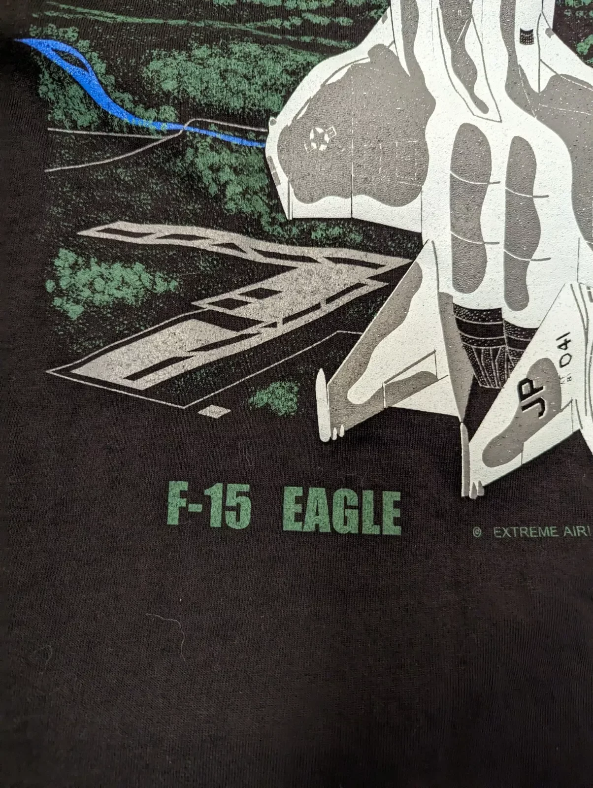 Retro F-15 Eagle Fighter T-Shirt 100% Cotton O-Neck Short Sleeve Summer Casual Mens T-shirt Streetwear - view 4