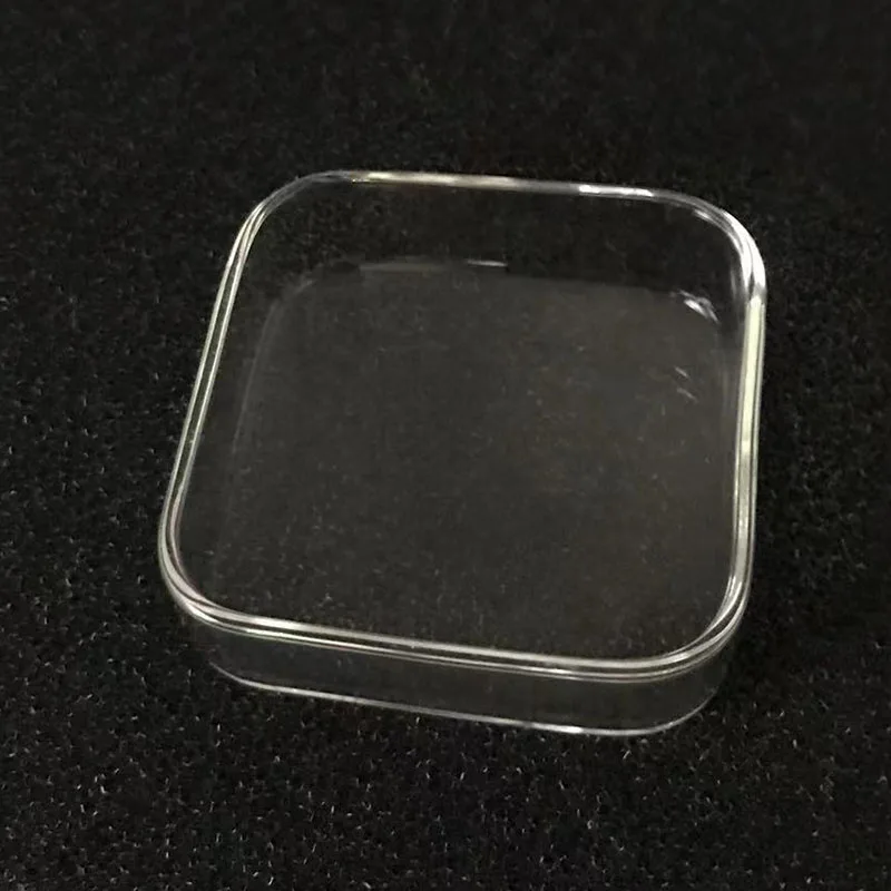 Transparent Square 6cm Aquarium Fish Tank Shrimp Food Feeding Glass Feeder Floating Bottom Feeder Fish Shrimp Food Bowl