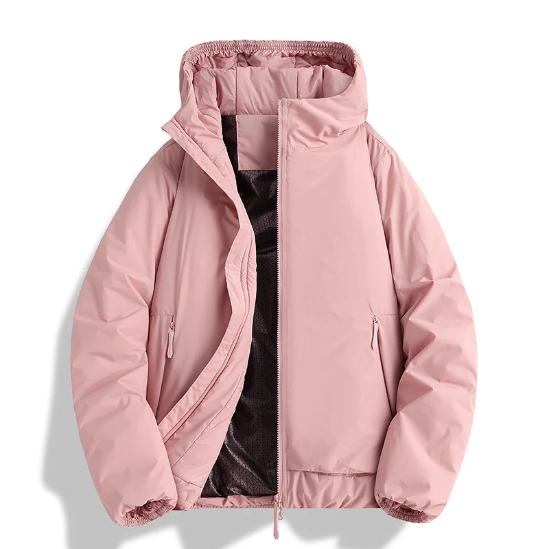 Chaqueta cálida al aire libre Otoño Invierno a prueba de viento impermeable hombres con capucha chaqueta deportiva Casual mujeres deporte correr senderismo esquí abrigo grueso