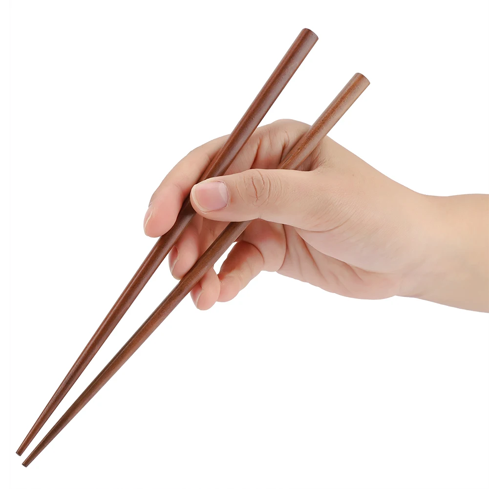 1 Pair Wood Chopsticks with Storage Case Box Portable Eco friendly 23cm Length Reusable Chopsticks for Home Outdoor Picnic