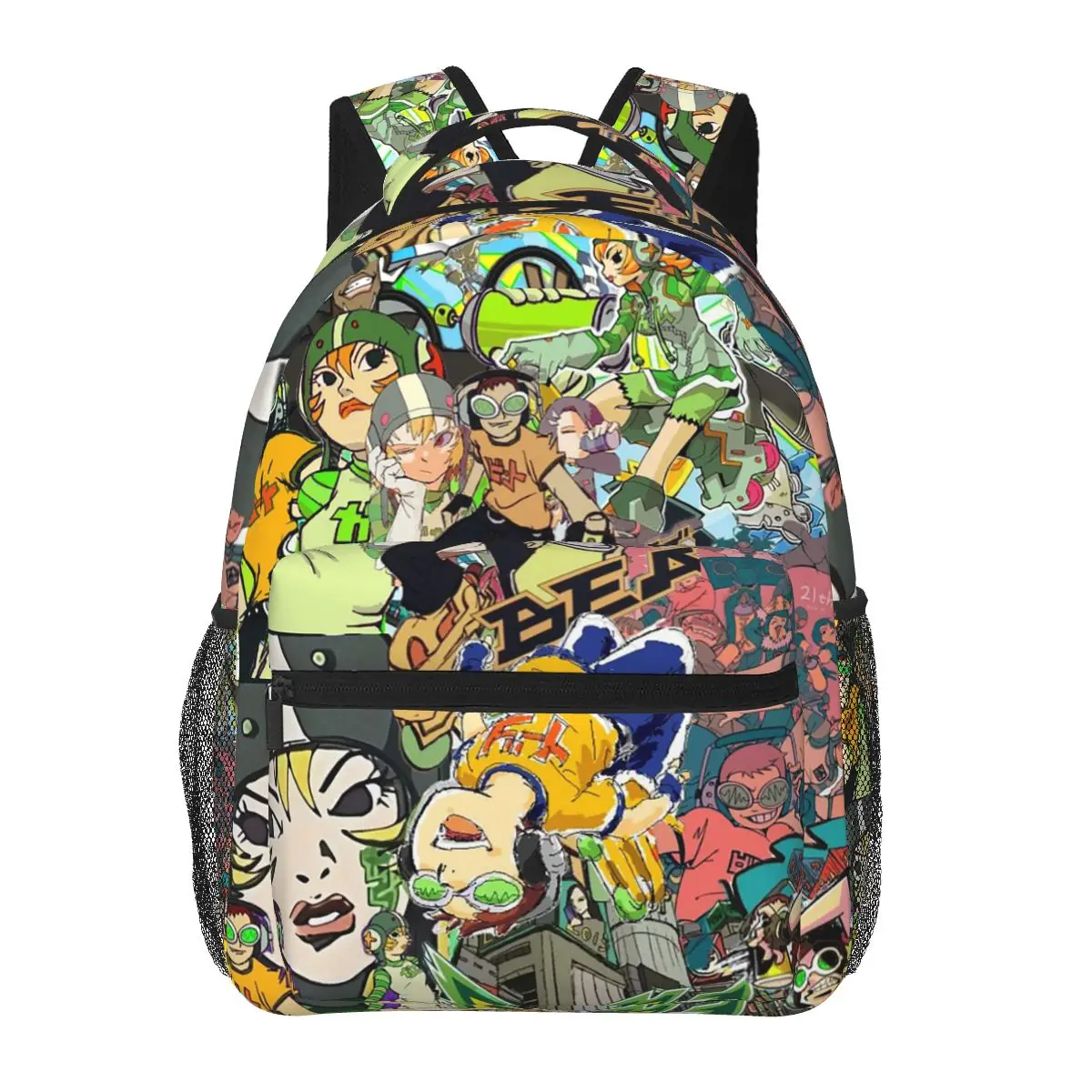 Jet Set Radio Future Game Printed Pattern Backpacks Boys Girls Bookbag Children School Bags Cartoon Travel Rucksack Shoulder Bag