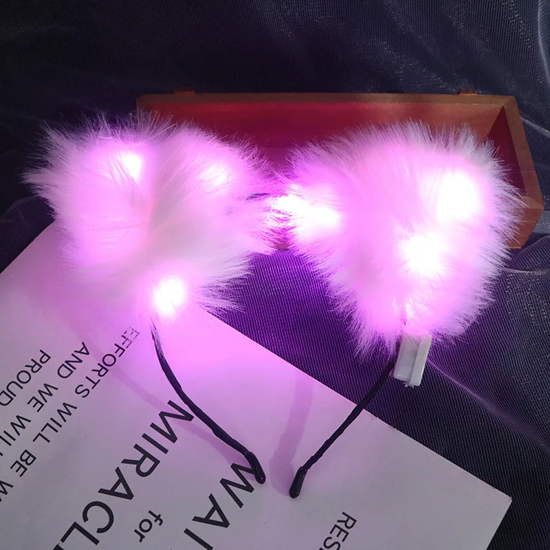 Diadema de plumas LED para niñas, guirnalda de pelo iluminada, fiesta, dama de honor, Festival, disfraces, boda, Ramadán, regalos para niños, Juguetes