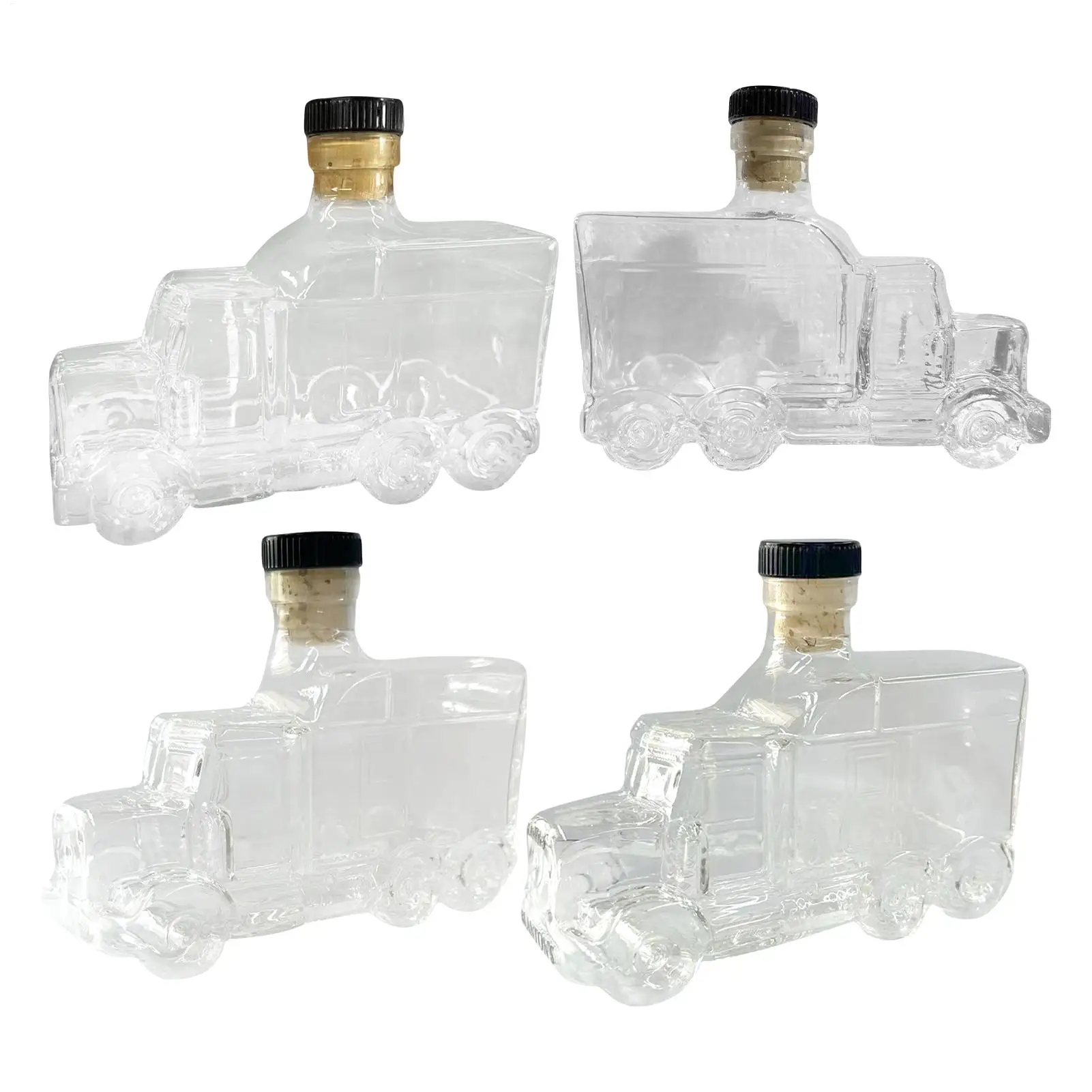 375ml Decorative Bottle Decanter Bourbon Decanter Whiskey Container Half Truck Decor With Stopper For Liquor Beer Wine Hosting