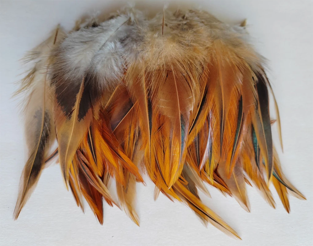 

200Pcs/Lot! 4-6" 10-15cm Black Middle Saddle Badger ROOSTER NATURAL HACKLE FEATHERS ,Decorative Feathers!