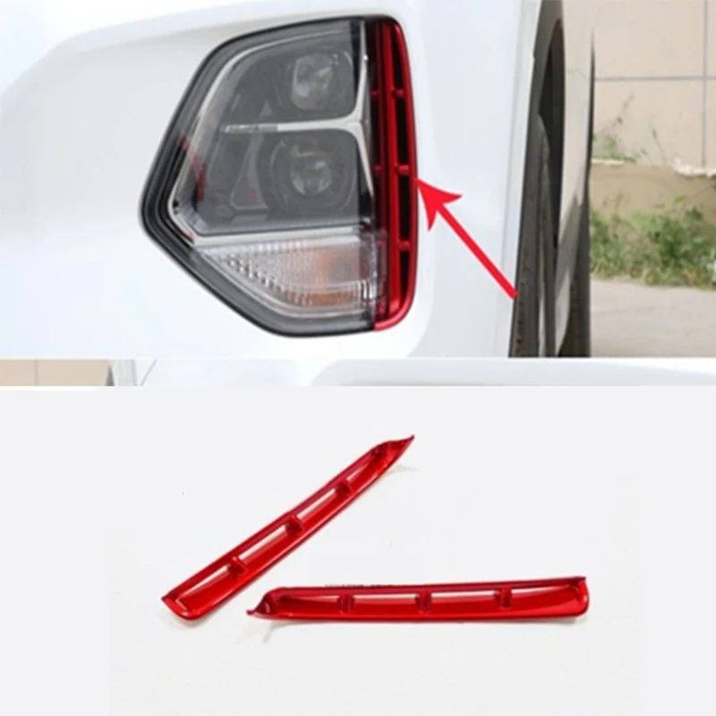 For Hyundai Santa Fe 4 2023 2022 2021 2020 2019 Headlight air inlet sequin bumper strip turbulence guide air inlet decoration