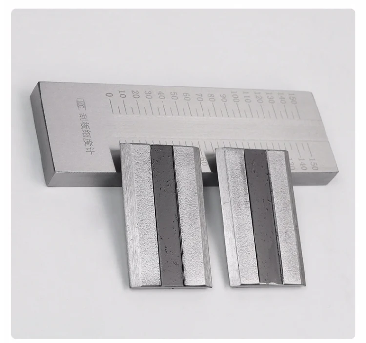 QXD Stainless Steel Scraper Fineness Meter Single Groove Fineness Plate Fineness Gauge 25/50/100/150um