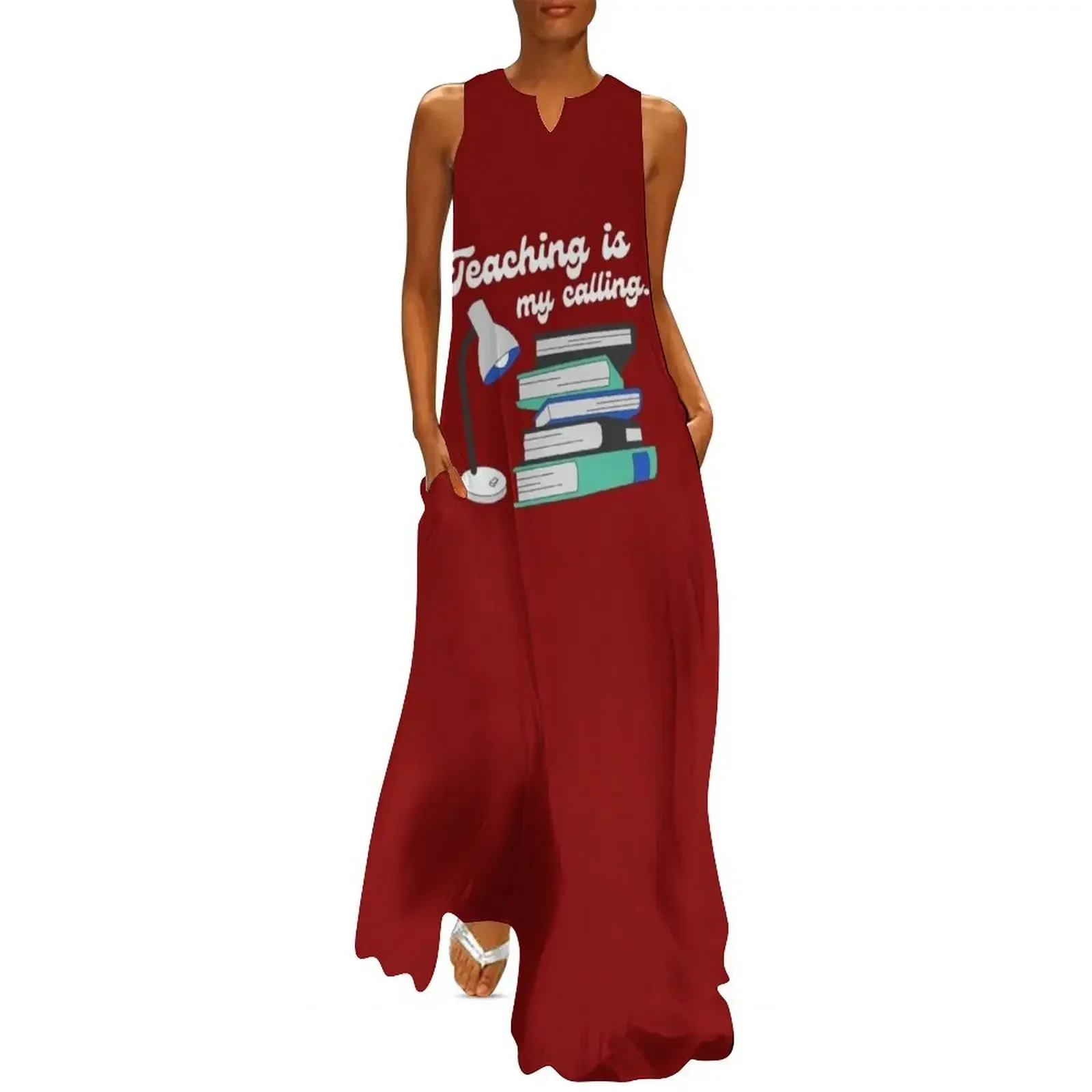 

Teaching Is My Calling Long Dress sensual sexy dress for women Prom gown Long veiled dresses Bridesmaid dress woman