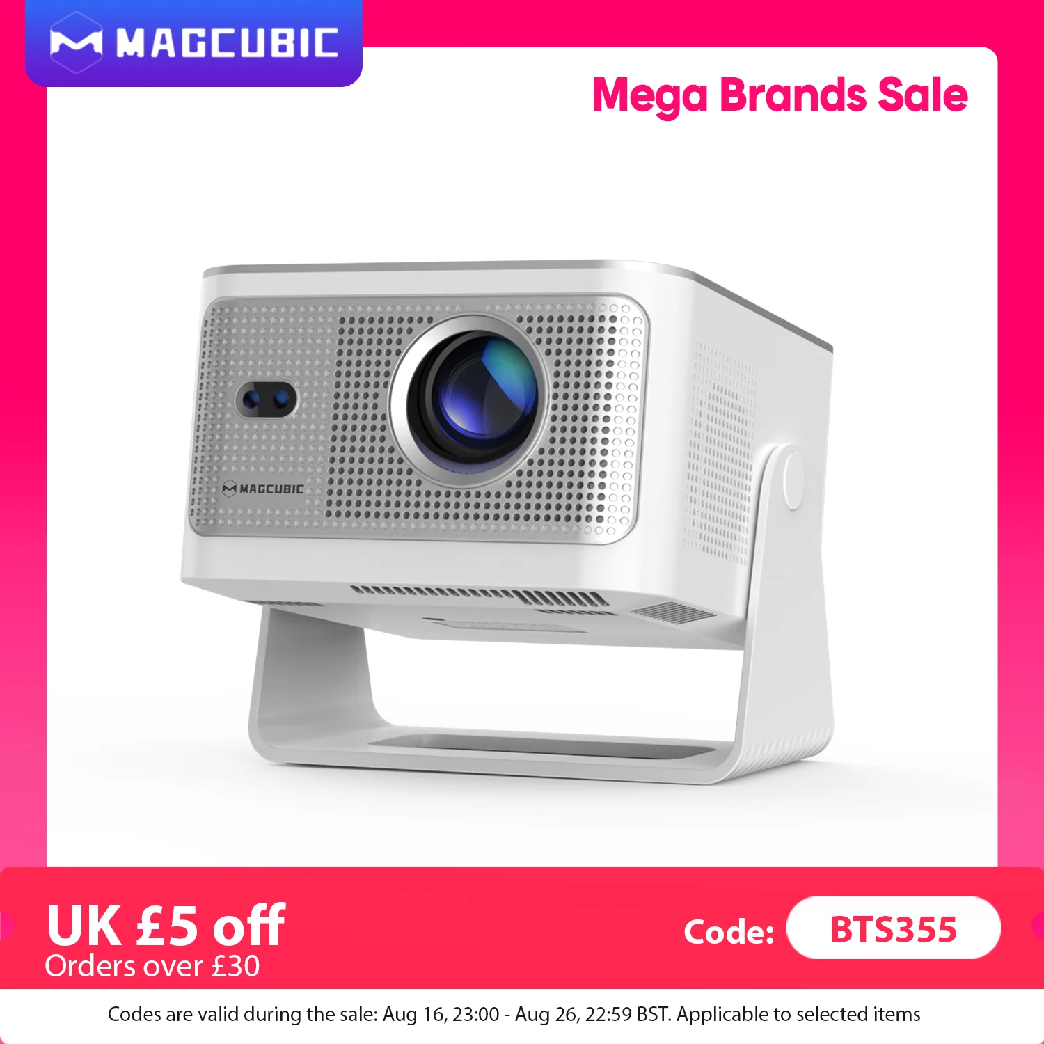 Magcubic Android 14 Projector HY350Max 900ANSI Support 8K Native 1080P Wifi6 BT5.4 16G Allwinner H726 HY350 Max for Gift