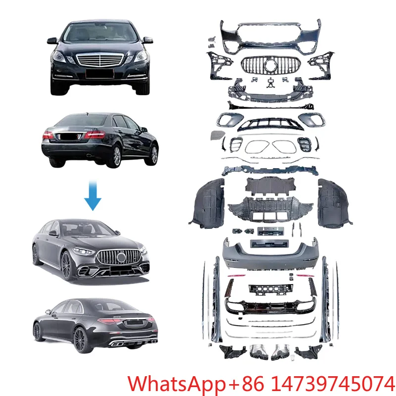 E300 Facelift Conversion Kit, E450 Style PP Material High Quality Bumper Tuning Modification Parts