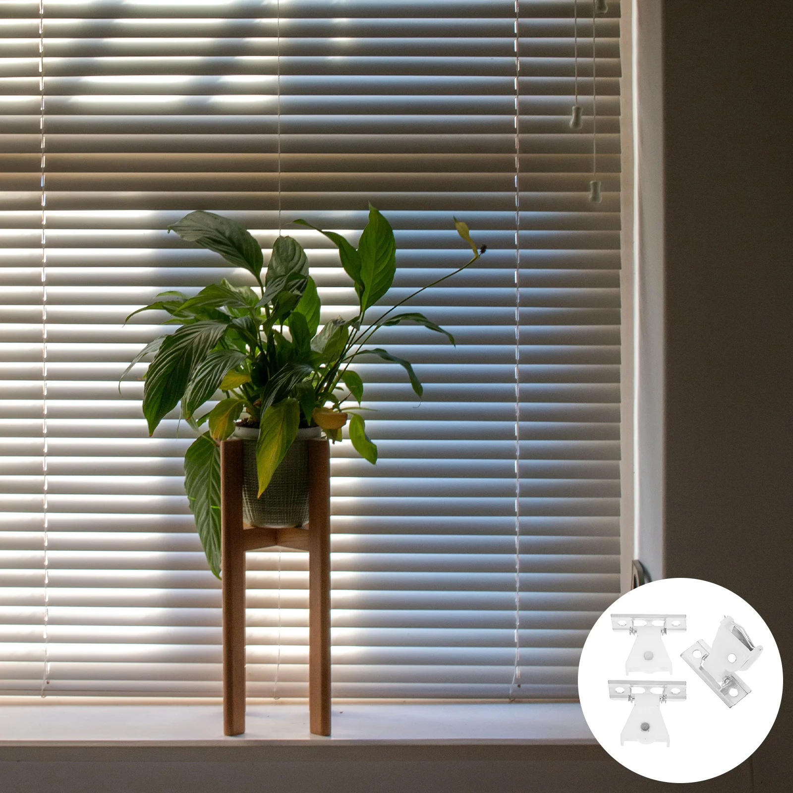 

1Set Cord Lock Roman Shade Hardware Kit Locking Pulley Replacement Parts for Indoor Roller Blinds Window Curtain