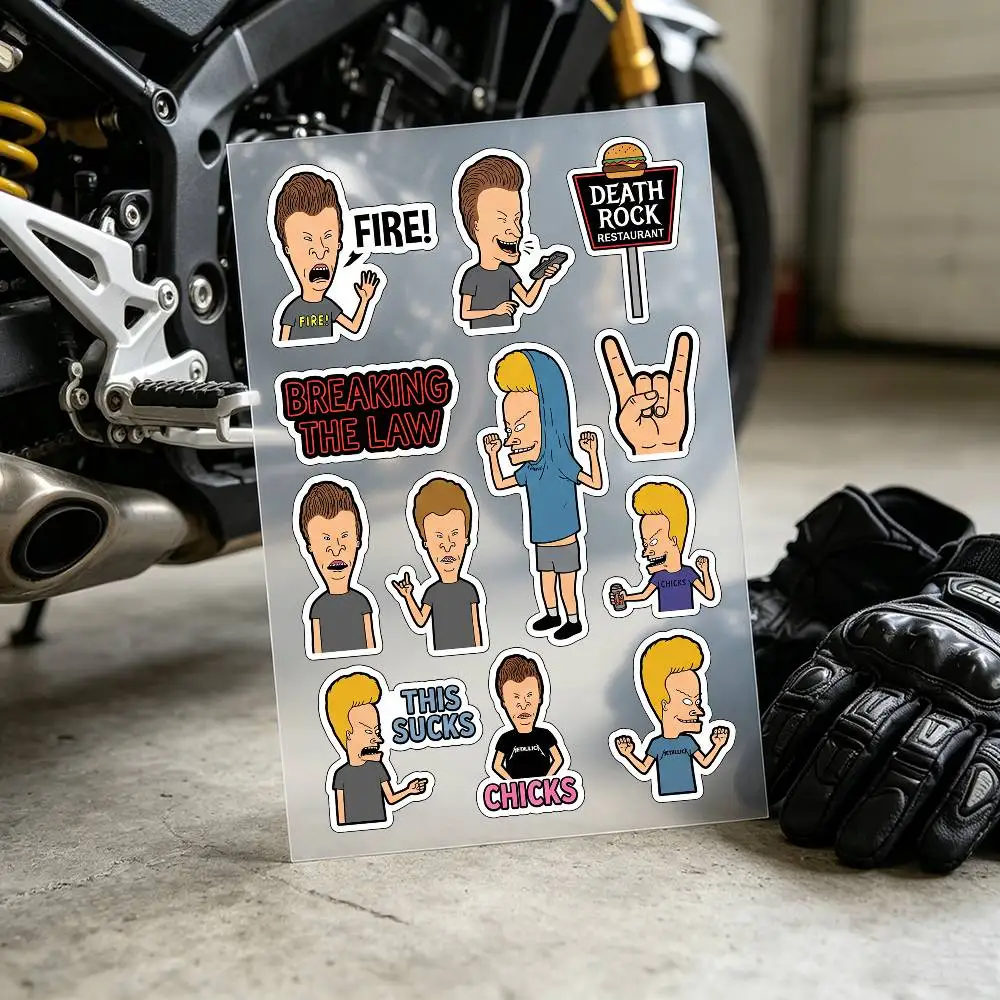 Beavis And Butt-head Stickers Auto Body Bumper Windows Motorcycle Laptop Walls Vinyl Decal Car Tuning Accessories