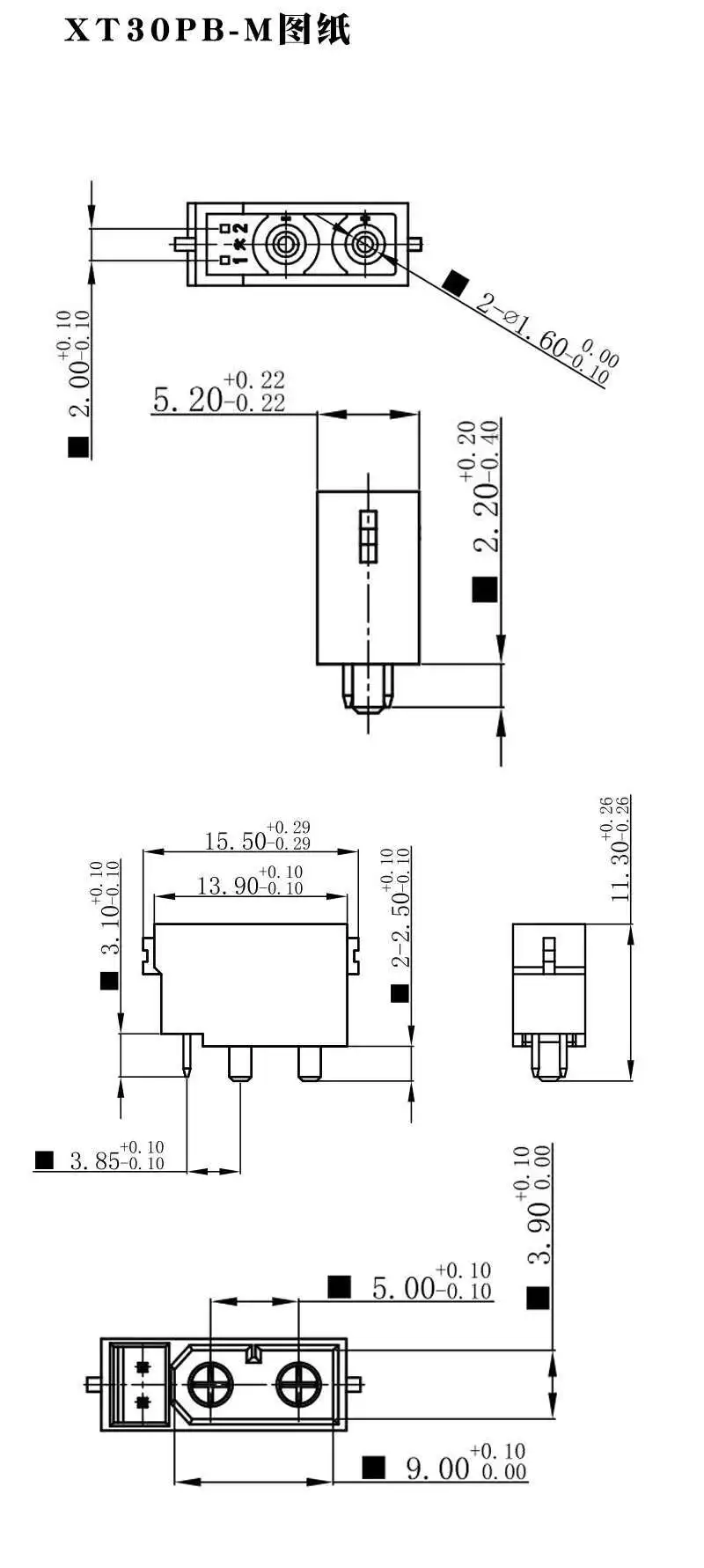 1 Stück XT30PB (2 2) - M/F Stecker und Buchse XT30PW Flugzeugmodell Lithium-Batterie-Controller mit Signal-Pin-Anschluss – Detail 2