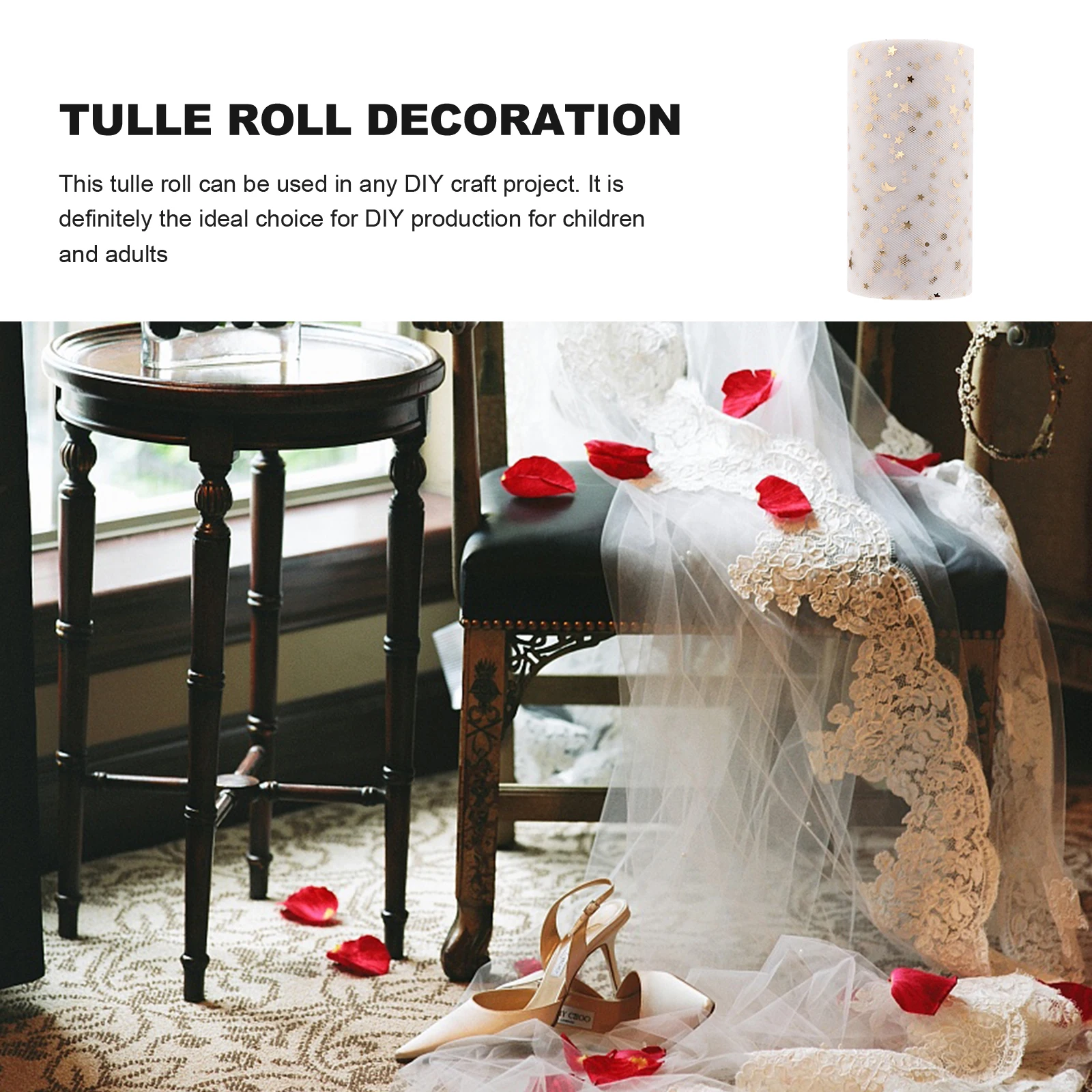 

Premium Tulle for Decor Sparkling naments Reusable Wedding Table Chair Sashes Gifts Bowknots Tulle For Gift Wrap DIY Crafts