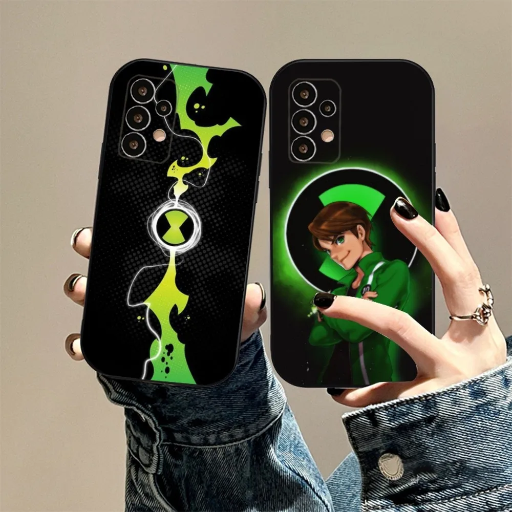 

B-Ben Cartoon 10 Phone Case For Samsung S24,23,22,30,21,10,9,Ultra,Plus,Lite,FE,5G Black Soft Case