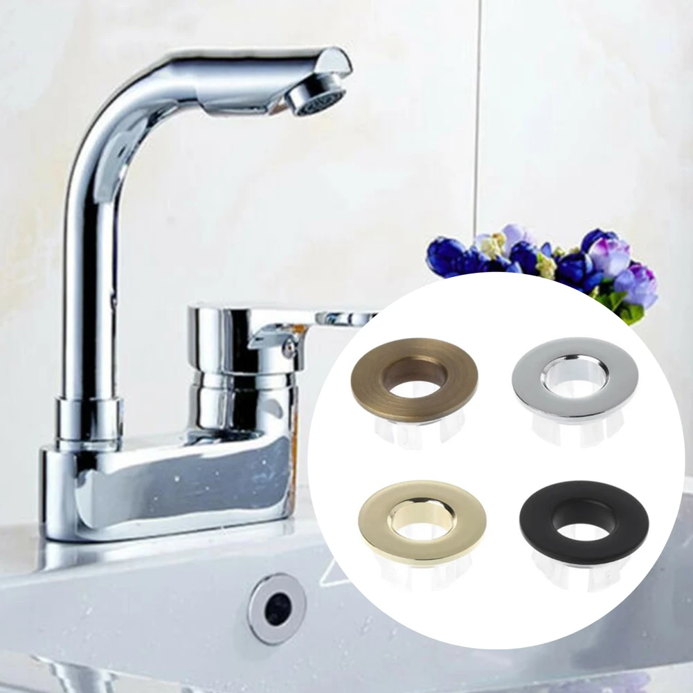 Sink Basin Cover Home Hotel Office Tool Anti-rust Bathroom Metal Overflow Replacement Brass Decorative Household