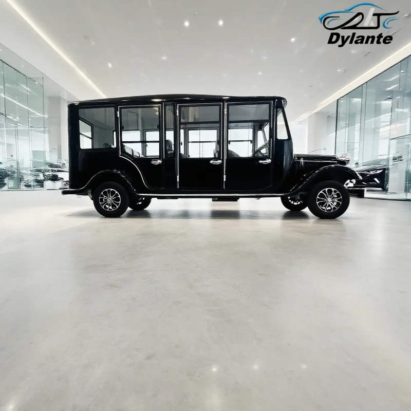 72V Lithium Battery New Style 2025 Brand 8 11 Seater Sightseeing Bus Club Golf Buggy Electric Closed Tourist Antique Classic Car