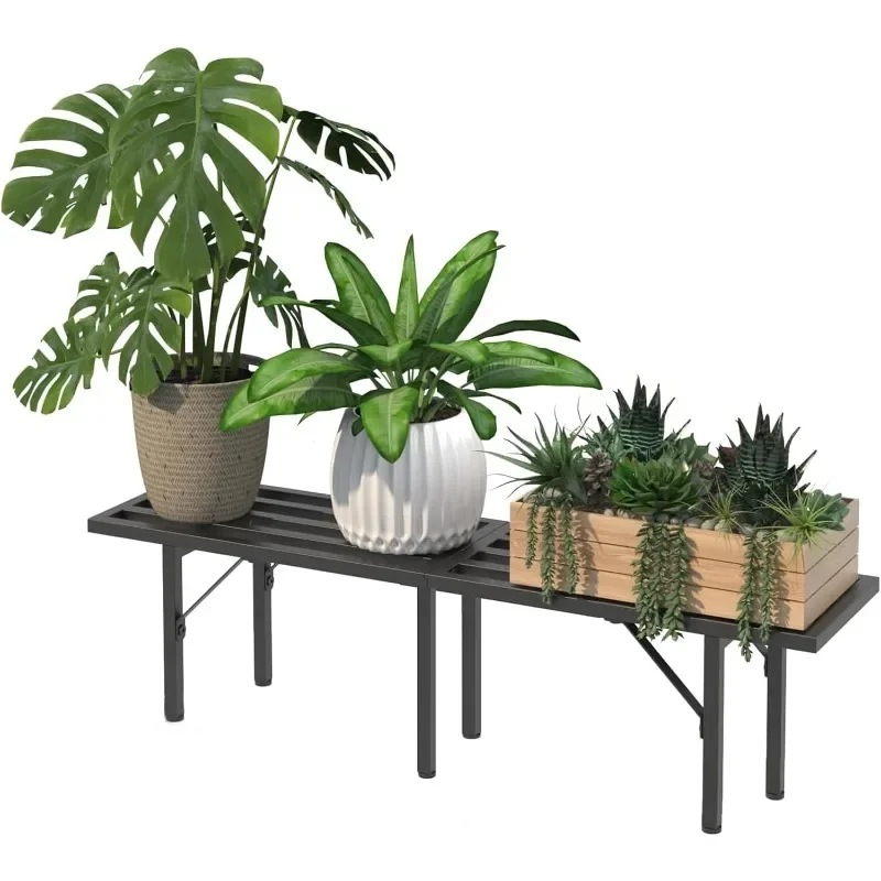 Metal Plant Stand, Plant Stand Outdoor Plant Shelf Heavy Duty Waterproof