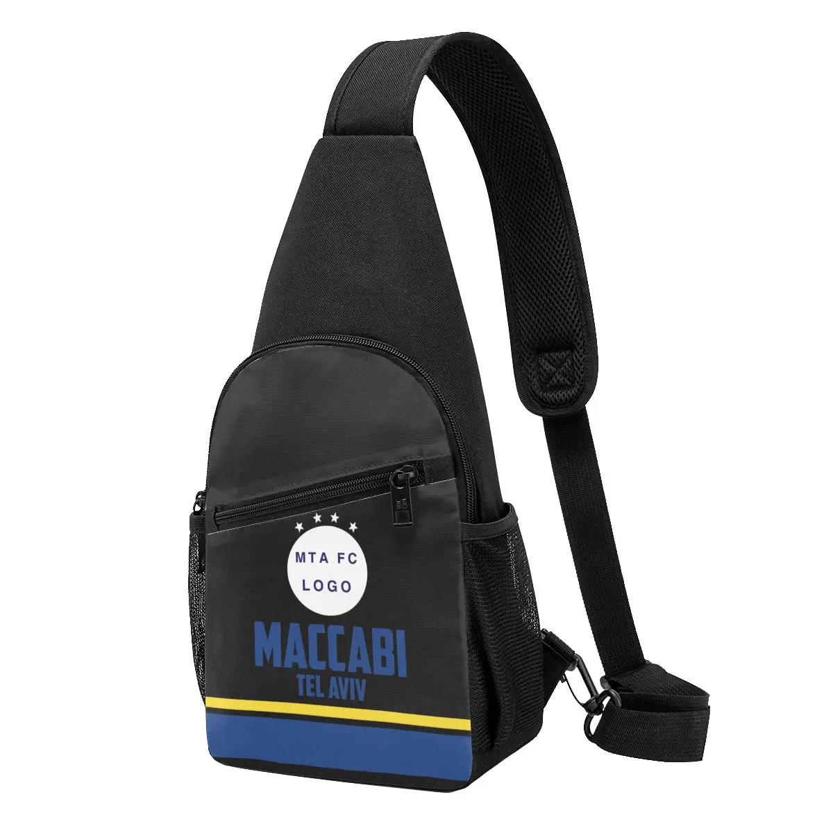 Maccabi Tel Aviv Women & Men Crossbody Sling Backpack Shoulder Sling Chest Bag Travel Hiking Daypack