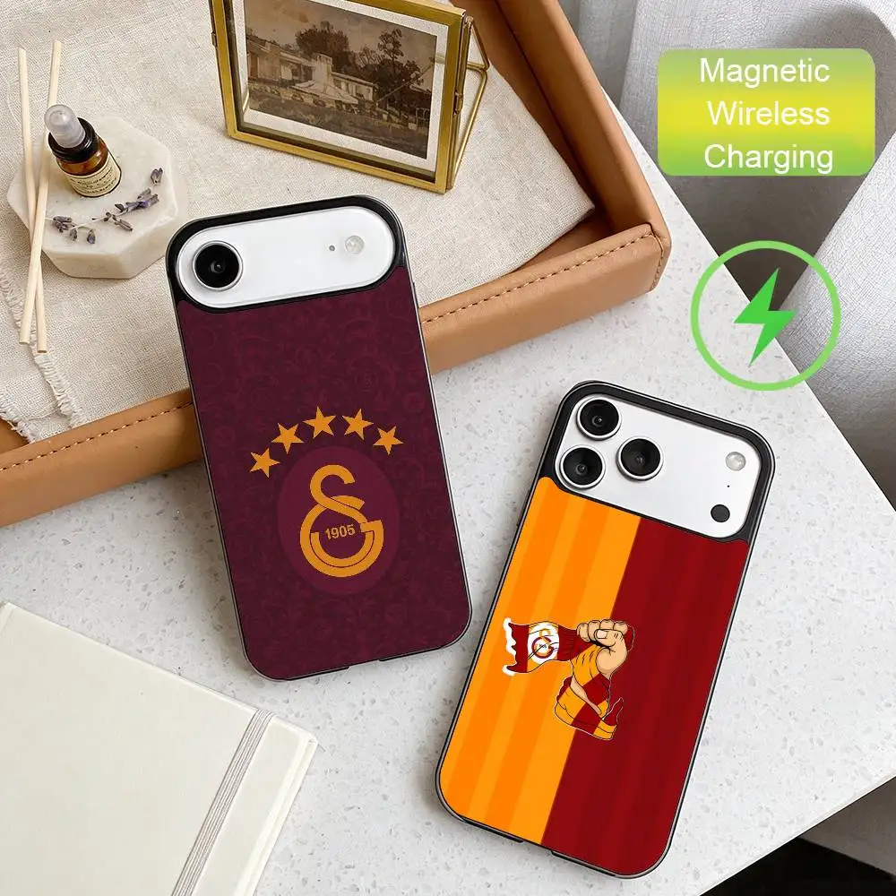 

Чехол для телефона G-GalatasarayS 1905s для iPhone 17, 16, 15, 14, 13, 12, защитный чехол с поддержкой беспроводной зарядки, мягкий чехол