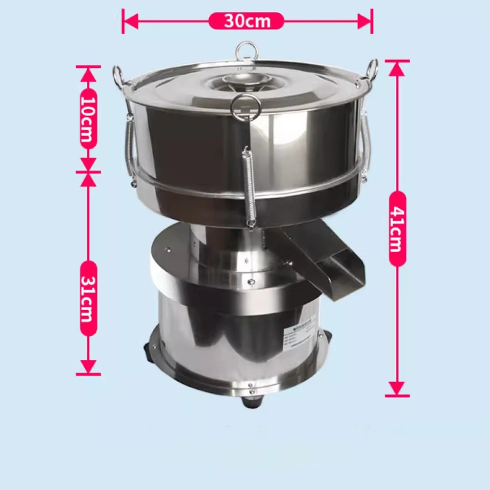 Imagem -06 - Máquina de Peneiração Vibratória Elétrica 304 pó Líquido Peneira de Laboratório Shaker Opcional 10200 Mesh 220v Aço Inoxidável