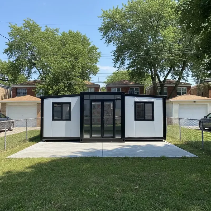 2026Hot 20ft 40ft Expandable Prefab Steel Shipping Container House Folding Office Container with China for Hotel or Shop Use