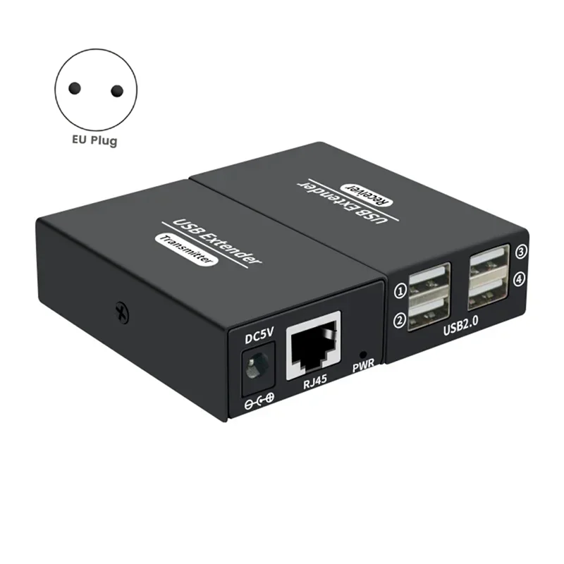 AEE7-120M 4 portas usb extensor sobre ethernet rj45 cat6 cabo hub adaptador conversor para teclado mouse impressora scanner