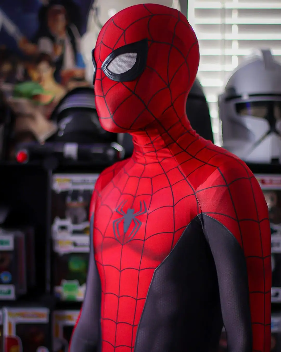 Spandex Spiderman Cosplay fantasia para adulto, Peter Parker terno, Zentai super-herói traje, Spiderman roupa, Halloween terno, preto PS4