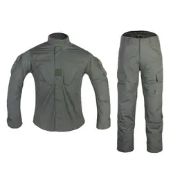 Emersongear Tactical BDU Uniform Set Training Suits Tops Duty Cargo Trouser Airsoft Shirts Pants Combat Hiking Hunting OD