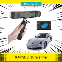 Revopoint RANGE 2 3D Scanner, 0.1mm Precision, 2MP Resolution, Up to 16fps Scanning Speed, 400-1300mm Working Distance, 4 Flash